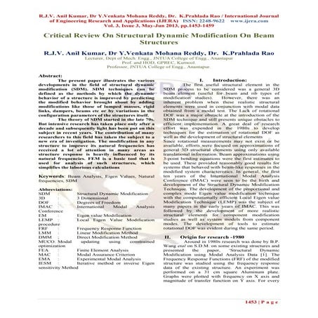 A Review of Vibration of a cantilever Beam | PDF