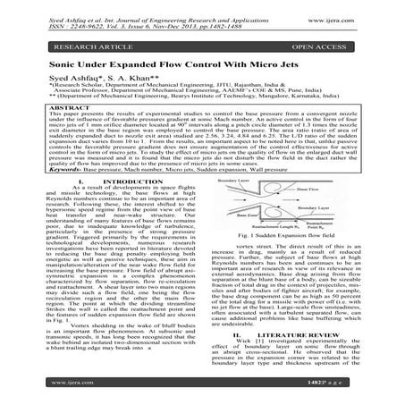 Role of Coherent Structures in Supersonic Jet Noise and Its Control | PDF