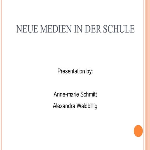 Neue Medien in der Schule