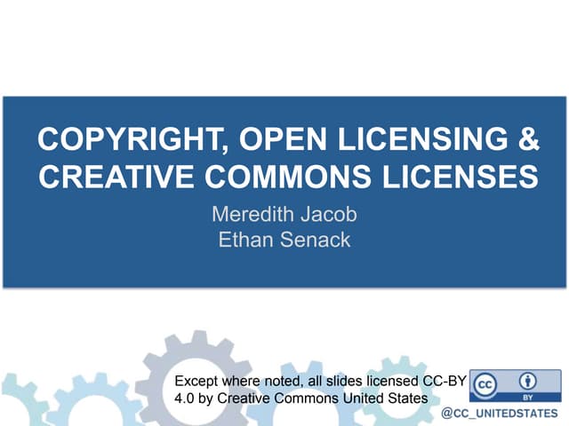Copyright and Creative Commons at INACOL 2017