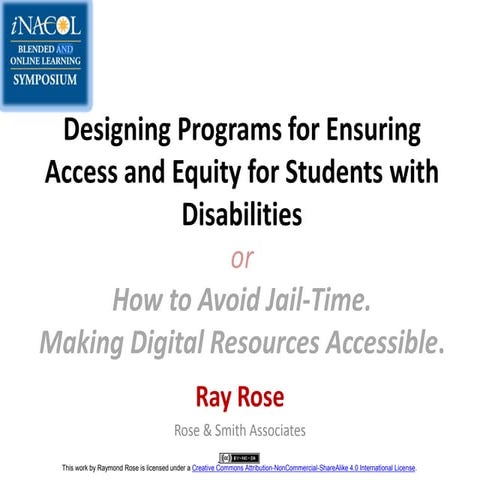 Designing Programs for Ensuring Access and Equity for Students with Disabilit...
