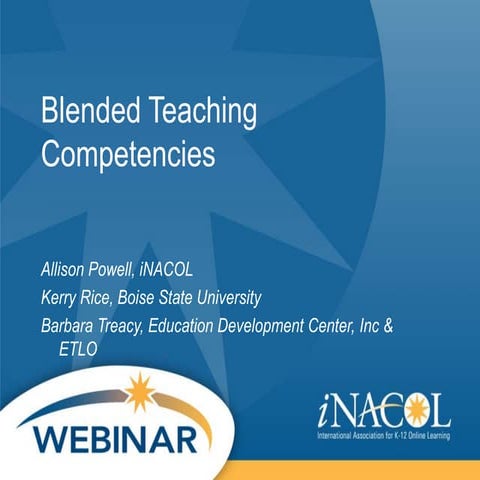 iNACOL - Blended Teaching Competencies 2014-06-19