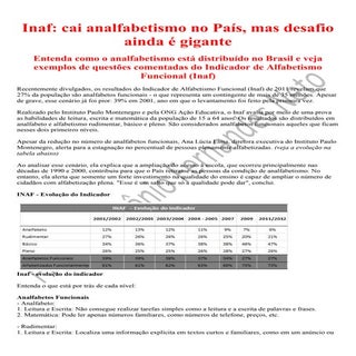 Inaf índice de analfabetismo funcional