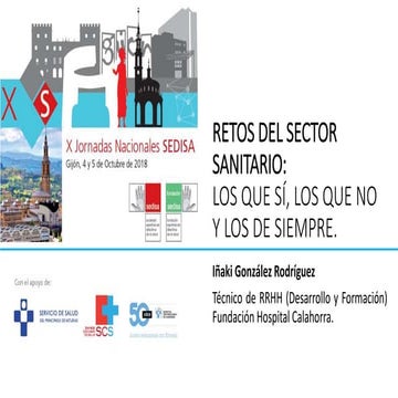 Retos del sector sanitario #JNS18