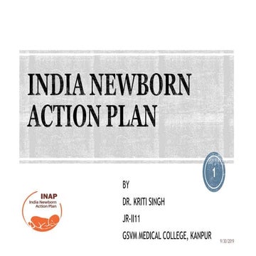 INDIA NEWBORN ACTION PLAN 