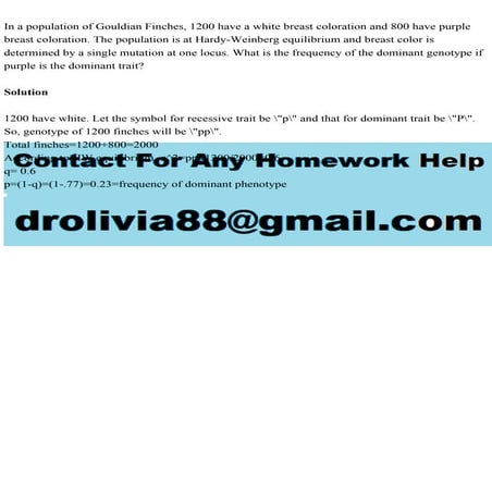 In a population of Gouldian Finches, 1200 have a white breast colora.pdf