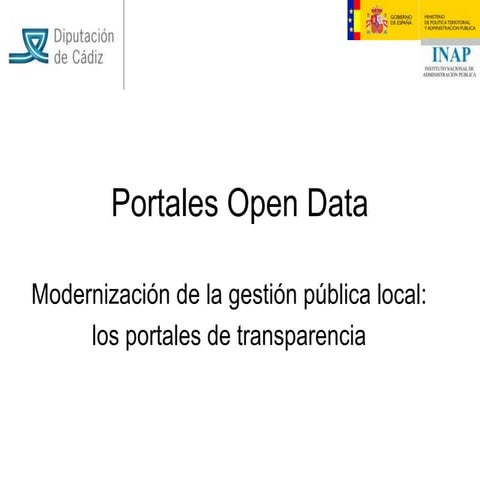 Gobierno abierto, Transparencia y Open Data (4)