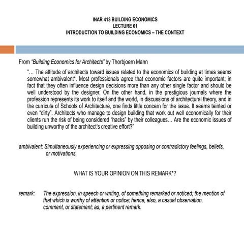 Inar 413 Lecture 01 Pdf Pdf