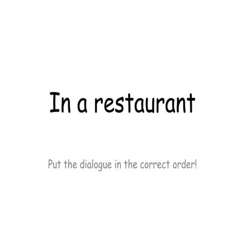 In a restaurant_-_dialogue