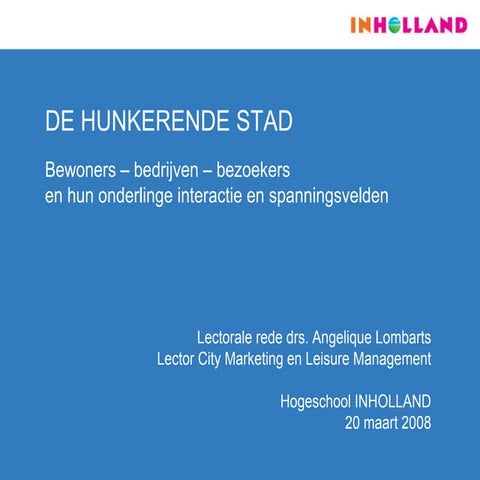 Inaugurele rede 20 maart 2008