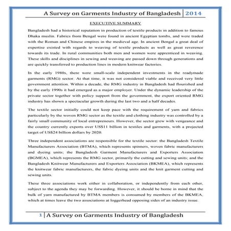 A Research on Garments Industry | PDF