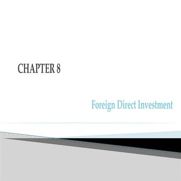 INB 372 CHAPTER Foreign Direct Investment | PPTX