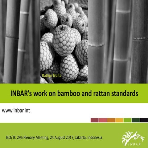 INBAR's work on bamboo and rattan standards | PPTX