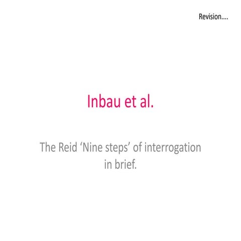 Inbau et al | PPTX