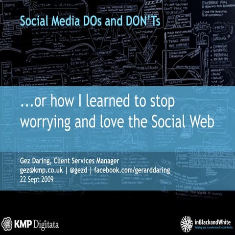 Social Media DOs and DON'Ts