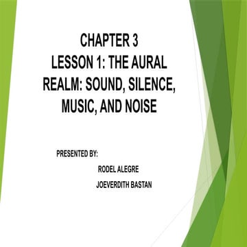 THE AURAL REALM SOUND, SILENCE, MUSIC, AND NOISE(1) (1).pptx