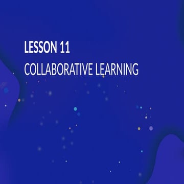 Lesson 11 Collaborative learning report pptx