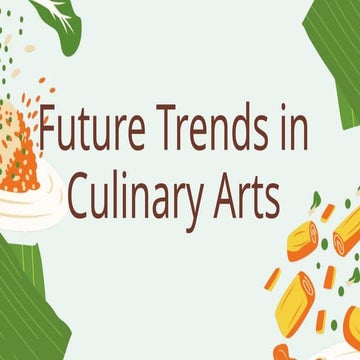 The Future of Dining: Innovations in Food and Technology | PDF