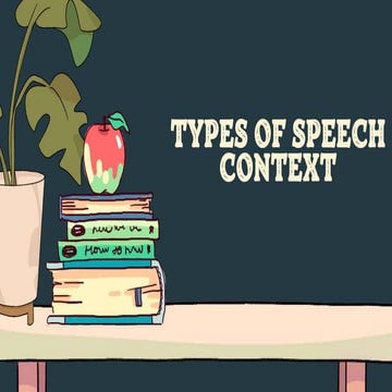 types of speech context 