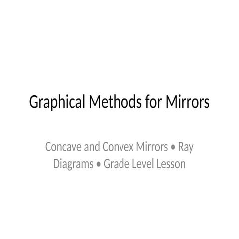 Ray diagram in concave mirrors | PPTX