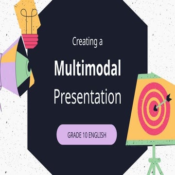 Creating a multimodal presentation powerpoint