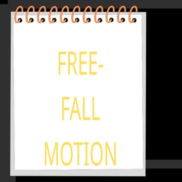 Free Fall motion (Senior Highschool subject - Gen-Physics 1) | PPTX