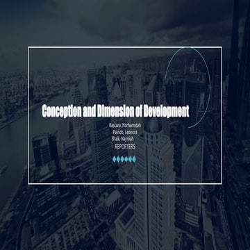 Conception and Dimension of Developments | PPTX