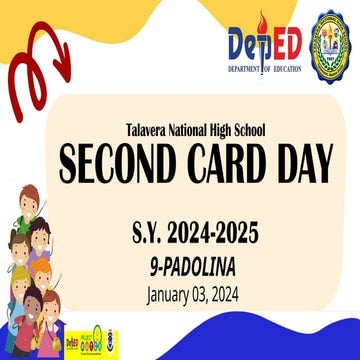 Sample 3rd Card Day for school year 2024-2025 | PPTX
