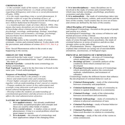 Lombrosian Theory of crime causation | PPTX