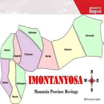 Mountain Province Imontanyosa Tradition and Culture
