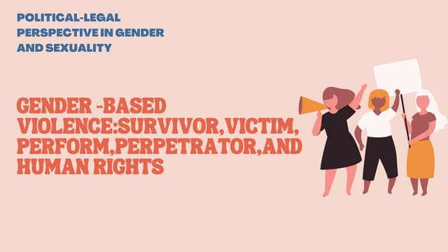 Module 2: Defining Gender-based Violence (GBV) | PPTX | Debated ...