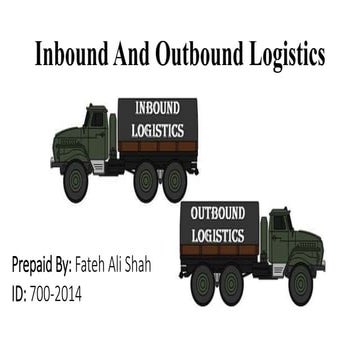 Inbound And Outbound Logistics