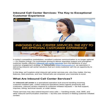 Inbound Call Center Services_ The Key to Exceptional Customer Experience.pdf