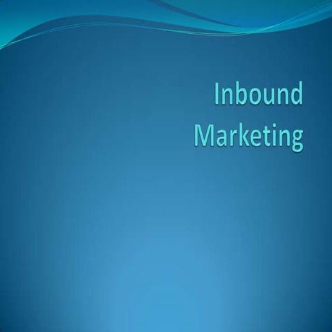Inbound marketing