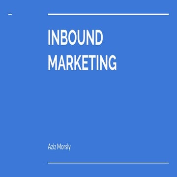 Inbound  Marketing