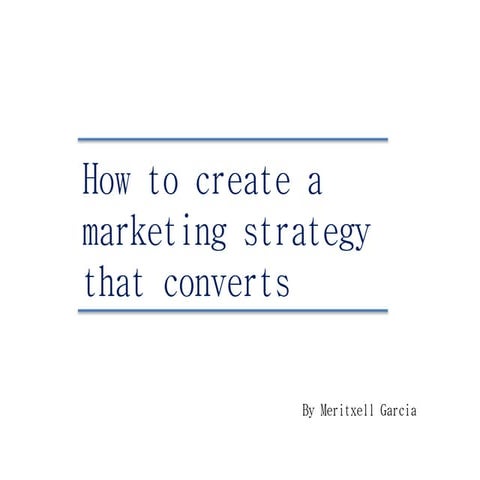 Inbound marketing strategy