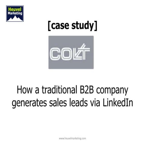 B2B Lead Generation via LinkedIn [case study]