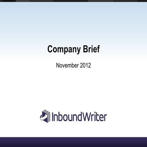 InboundWriter Enterprise PPT