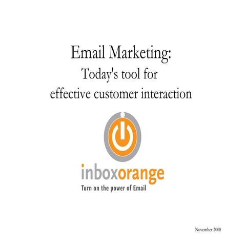 Email Marketing:Today's tool for effective customer interaction