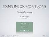 Fixing Inbox Workflows