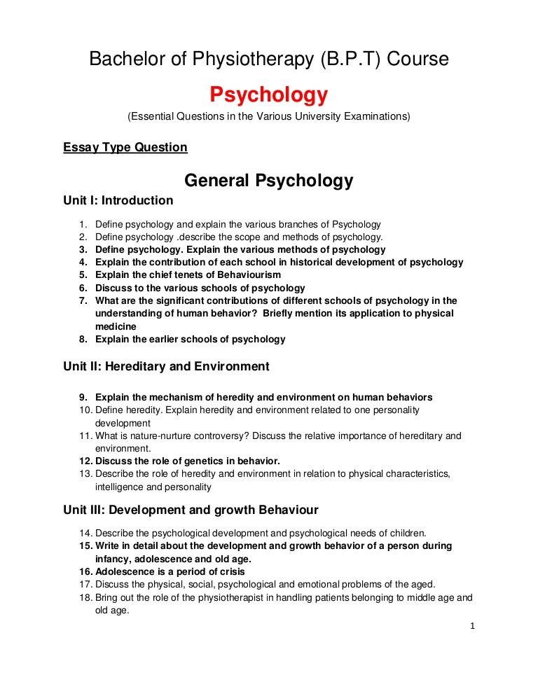 In B P T, essential question for Psychology by S.Lakshmanan Psycholog…
