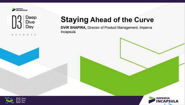 D3SF17 -Keynote - Staying Ahead of the Curve