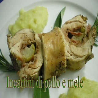 Incartini di pollo e mele