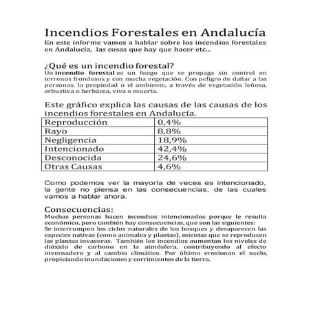 Incendios forestales 