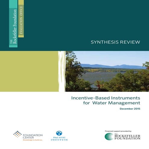 Incentive-Based Instruments for Water Management