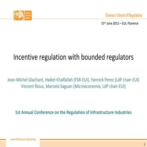 Incentive regulation | PDF