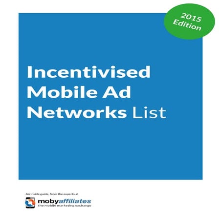 Incentivised Mobile Ad Networks List