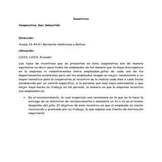 Incentivo empresarial