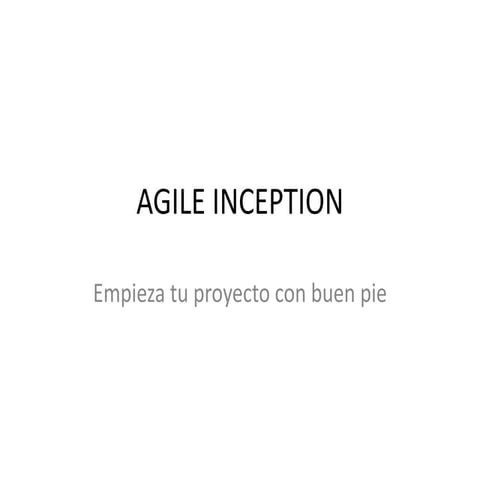 Agile Inception