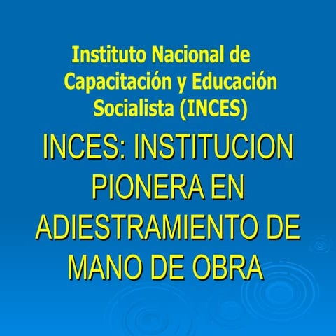 Inces | PPT